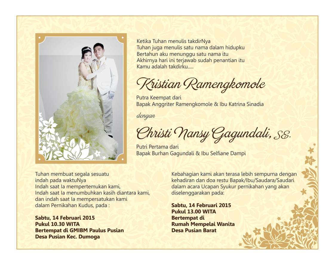 980 Koleksi Contoh Undangan Pernikahan Bolak Balik HD Terbaru