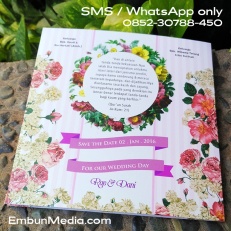 Cover Belakang Undangan Bunga Vintage by Embun Media